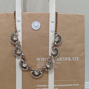 J Crew jeweled statement necklace